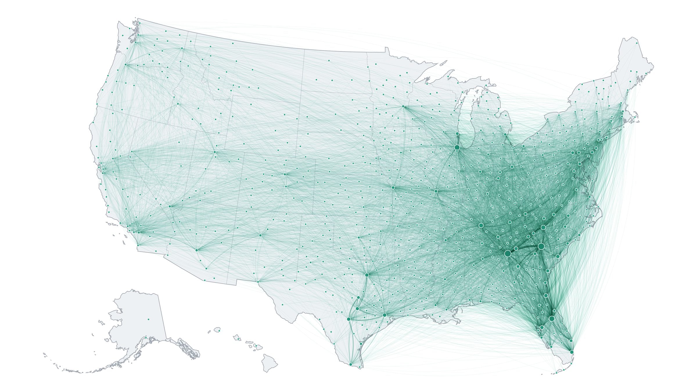 US footprint map